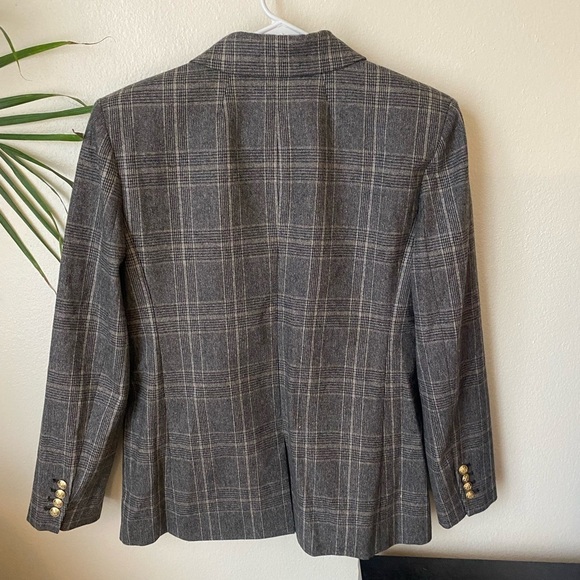 J.Crew Women’s Vivienne blazer in plaid Italian wool blend Size 8 Academia - Picture 6 of 12